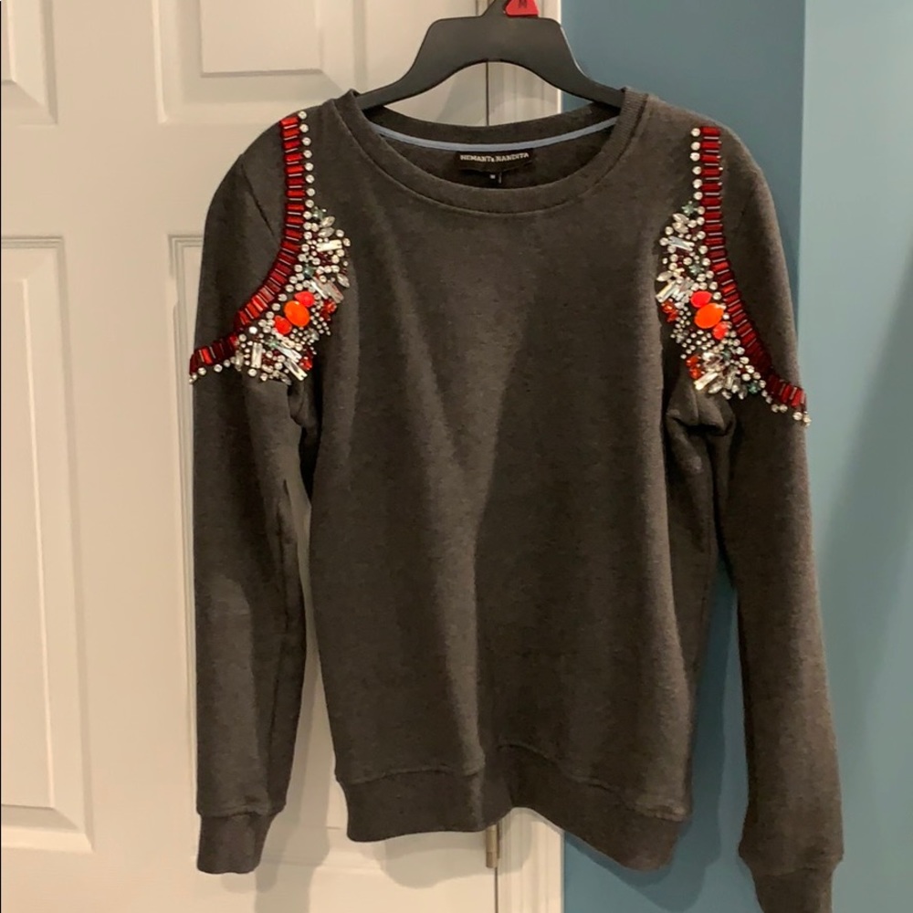 Jeweled sweatshirt